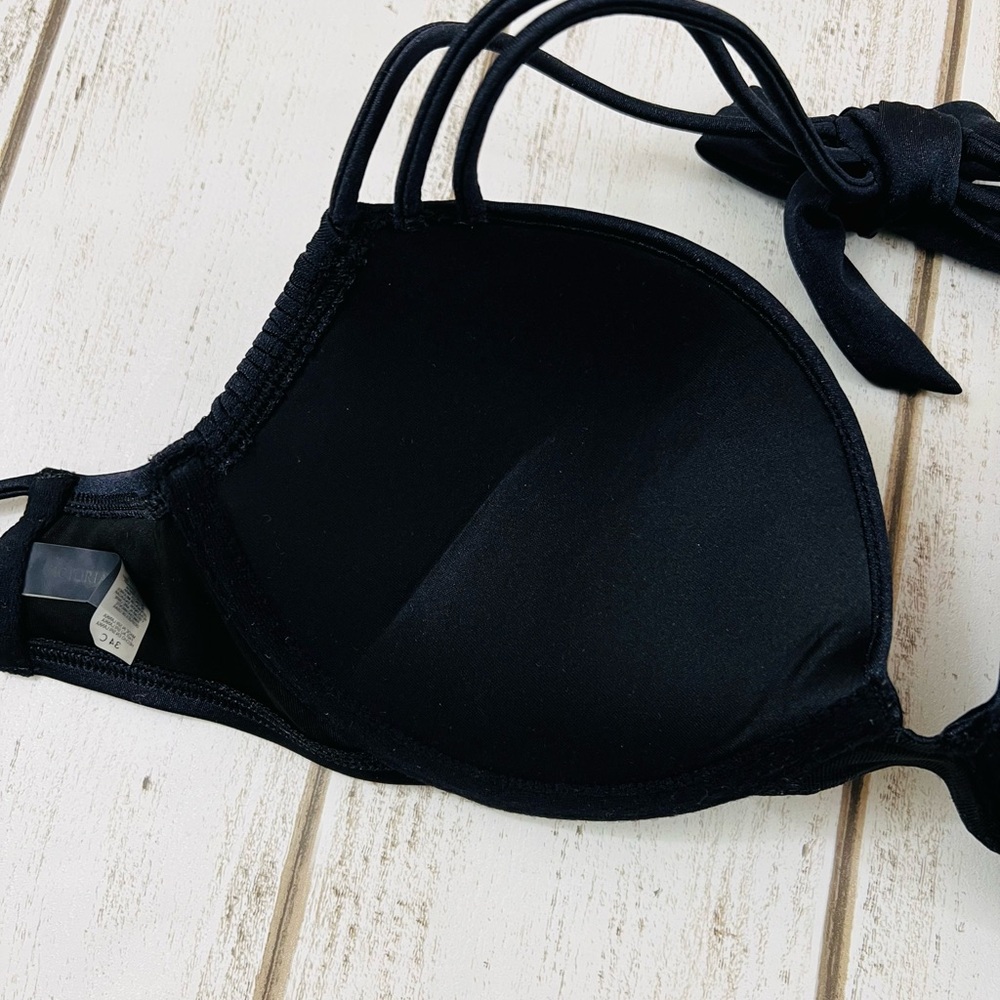 34C Victoria’s Secret Push Up Swim Bikini Top Black - Picture 9 of 13
